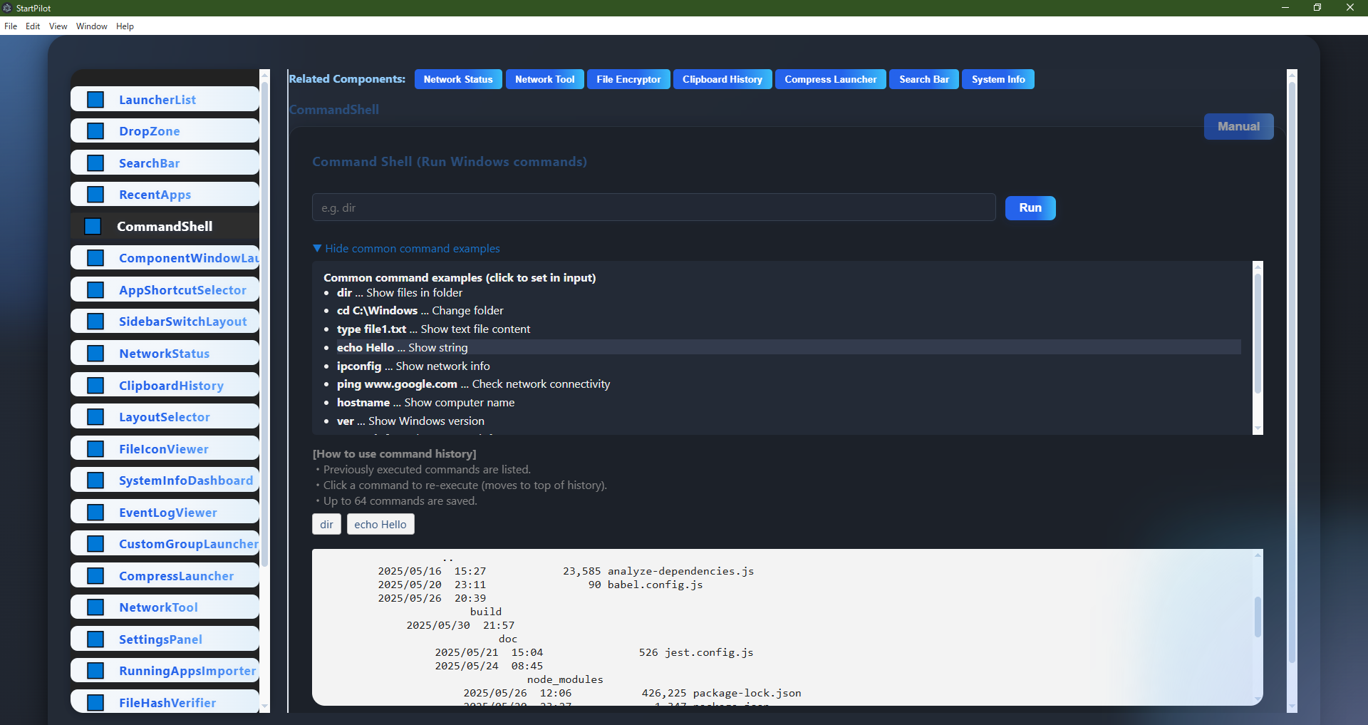 CommandShell Example 2